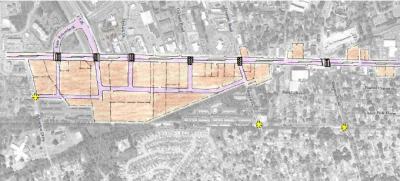 Detail of the Coastal Conservation League's plan for Savannah Highway
